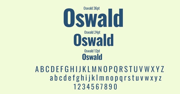 Oswald Font